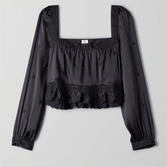 Sunday Best Tops - ⭐️SOLD⭐️ NWOT Aritzia Sunday Best May Day Blouse in Black L
